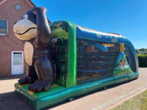 Hindernisbahn Hüpfburg Hindernisbahn Affe