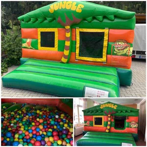 Jungle mit Bälle Hüpfburg Jungle (als Bällebad möglich)